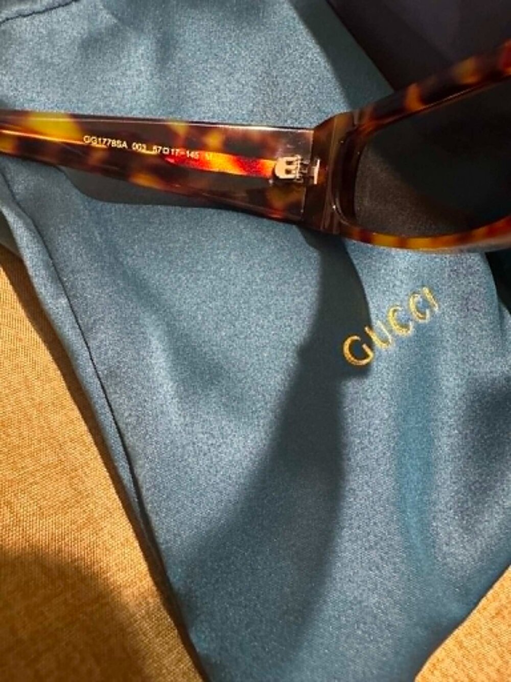Gucci Model: GG1278SA Color code: 001 (Havana/Tortoise frame with dark lenses) - Picture 4 of 4
